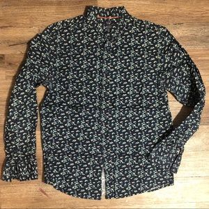 Long Sleeve Floral Button Down